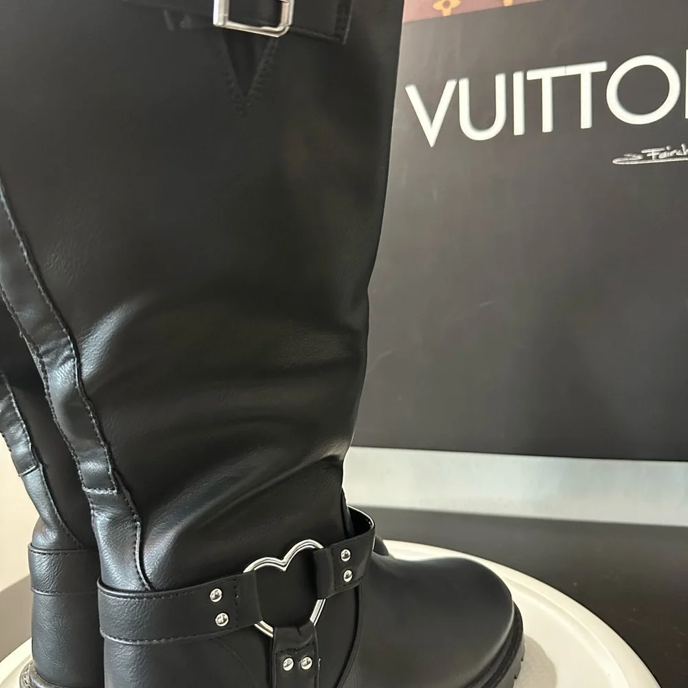 🆕Jellypop Kids Heart Faux Leather Boots